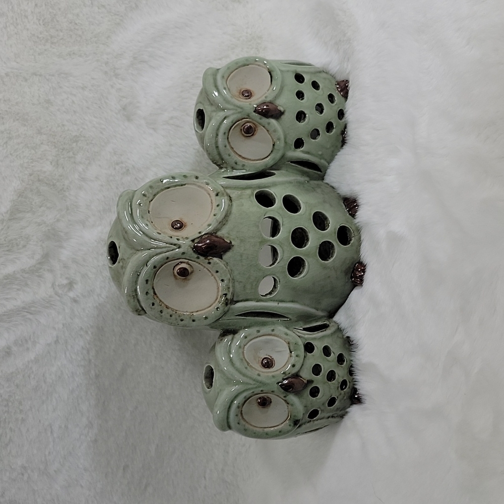 Tea Light or Small Candles Candle 3 Owl Decor